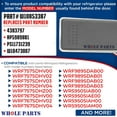 thumbnail image 3 of Whole Parts Refrigerator Dispenser Actuator Pad Part# W10853387 - Replacement & Compatible with Some Whirlpool Refrigerators, 3 of 6