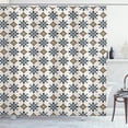 thumbnail image 1 of Ambesonne Paisley Shower Curtain, Vintage Patterns, 69"Wx70"L, Brown Blue, 1 of 3