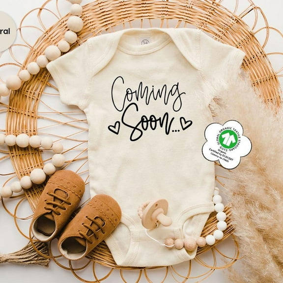 Coming Soon Onesie, Newborn Bodysuit, Baby Announcement Onesie, Pregnancy Announcement Bodysuit, Retro Baby Coming Soon Bodysuit Cute Baby Onesie, BABY BODYSUIT LAT 4424