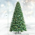 thumbnail image 2 of Gymax 9 FT Pre-Lit Artificial Christmas Tree Hinged Xmas Tree w/ 11 Flash Modes, 2 of 10