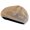 Khaki, variant on Lace Design Beret Hat With Breathable Fabric Lightweight Comfortable Wear For Women Cotton Polyester Beige Color