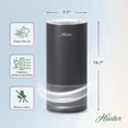 thumbnail image 4 of Hunter Fan Company HP400 Round Tower Air Purifier for Small Rooms, Featuring True HEPA Filtration and EcoSilver® Pre-Filter for Allergy and Asthma Relief, 4 of 8
