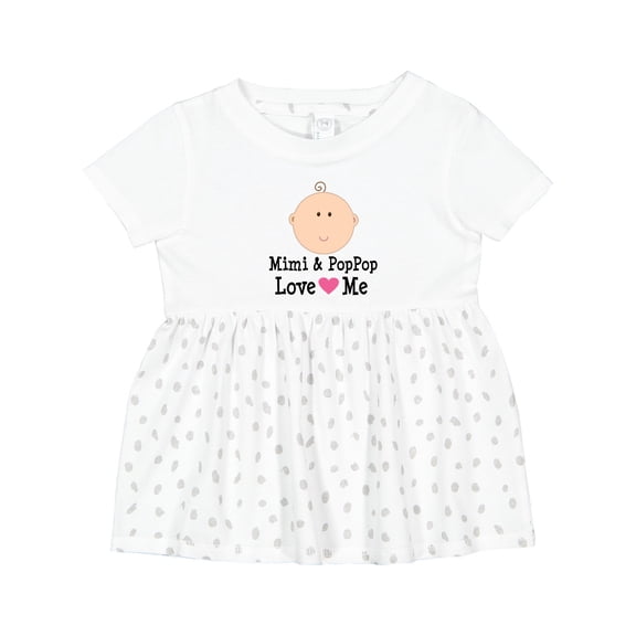 Inktastic Mimi and Poppop Love Me Grandchild Girls Baby Dress