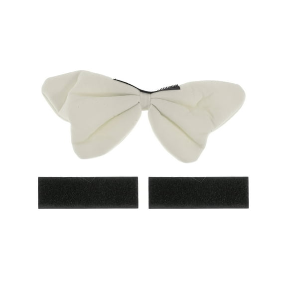 Motorcycle Helmet Accessories Decoration 3D Bow for Motorcycle Bicycle Skiing Helmets Beige Fabric Stickers 1 Set