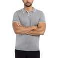 thumbnail image 5 of X RAY JEANS Mens Knit Polo Sweater, Heather Grey, M, 5 of 10