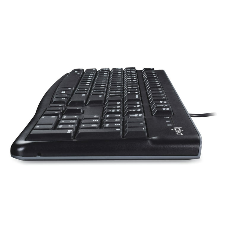 Logitech K120 Ergonomic Desktop Black USB, (920002478) Keyboard, Wired