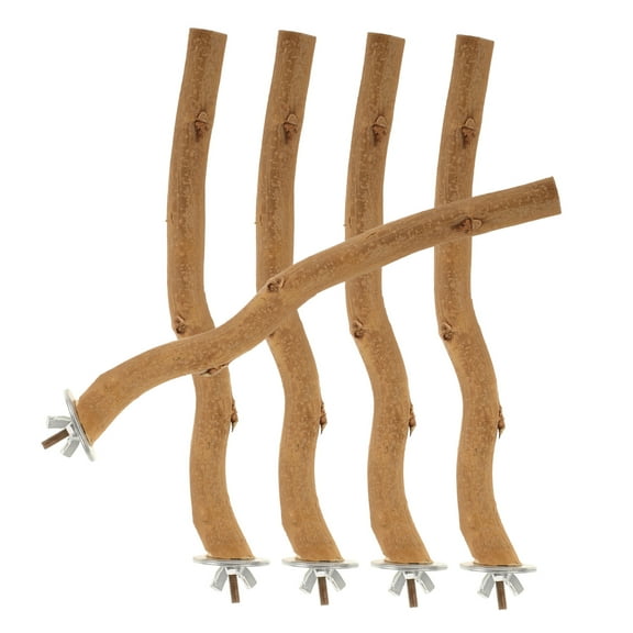 FRCOLOR  5 Pcs Bird Perch Perches for Cage Colorful Toy Grinds Khaki