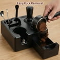 thumbnail image 5 of 10pcs Espresso Accessories Kit - Knock Box And Tamping Station Coffee Tamper Distributor Dosing Funnel Puck Screen Brush Spoon Latte Pen 16 Stencils Fits Delonghi 54mm Portafilter, 5 of 9