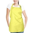 thumbnail image 4 of DALIX Apron Commercial Restaurant Home Bib Spun Poly Cotton Kitchen Aprons (3 Pockets) in Yellow, 4 of 6