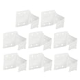 thumbnail image 4 of 8pcs Metal Window Shade Brackets Blinds Center Support Bracket Window Blinds Hardware Window Blinds Headrail Holder Curtain Accessories, 4 of 8