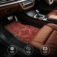 thumbnail image 6 of Car Floor Mats Set of 4, Antique Oriental Turkish Persian Carpet Vehicle Front Rear Carpets Mats Car Floor Rugs Non-Slip Auto Foot Mats Car Accessories Universal Fit for Car SUV Truck Van, 6 of 7