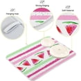 thumbnail image 4 of Summer Watermelon Dish Drying Mat for Kitchen 18"x24" in Watercolor Fruit with Pink Green Stripes Dish Drying Pad Dish Drainer Mats Fast Drying Dish Rack Counter Mats, 4 of 7