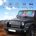 thumbnail image 6 of Disketp Windshield Sun Shade, Car Sun Shade For Front Window Vintage Mandala Sunshades Sun Visor Protector Blocks Uv Rays Foldable, 6 of 9