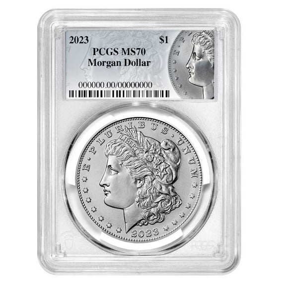 2023 $1 Morgan Silver Dollar PCGS MS70 Morgan Label