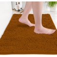 thumbnail image 4 of LuxUrux Bathroom Rug Set\u2013Extra-Soft Plush Bath mat Shower Bathroom Rugs,1'' Chenille Microfiber Material, Super Absorbent (Rectangular Set, Pumpkin), 4 of 8