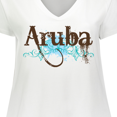 thumbnail image 4 of Inktastic Aruba Women's Plus Size V-Neck T-Shirt, 4 of 5