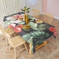 thumbnail image 2 of Pioneer Flower Floral Print Pattern Rectangle Tablecloth 60"x120",Waterproof Polyester Rectangle Table Cloth, Wipeable Spillproof Polyester Tablecloth for Dining, Camping, Indoor and Outdoor, 2 of 6