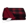 thumbnail image 1 of Sunbeam Throw Poseidon Blue Microplush, 4 Heat Settings, 4-Hour Auto Shut-Off, Electric Heated Blanket, 50” x 60”, 1 of 9