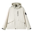 thumbnail image 1 of Birdeem Mens Stitching Drawstring Hooded Slim Fashion Jacket Coat Outwear, 1 of 6