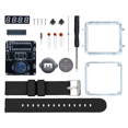 thumbnail image 1 of DIY Electronic Watch Kit LED Digital Tube Display DIY Soldering Project Transparent Case 3V DIY Electronic Kit Black, 1 of 6
