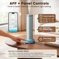 thumbnail image 4 of Ziweo Waterless Essential Oil Diffuser, Aluminum Cold Air Scent Machine for Home, App Control & 4000mAh Rechargeable Battery, 2000 Sq Ft Coverage, Blue, 4 of 10