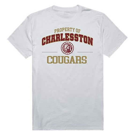 W Republic Apparel 517-115-N01-04 College of Charleston Property Tee Shirt - White, Extra Large