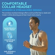 MEDca Rechargeable Hearing Amplifier - Wireless Hands-Free Neckband, Black