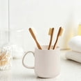 thumbnail image 5 of Reusable Plastic Mug with Easy to Grip Handle, Unbreakable Drinking Cup for Tea, Coffee, Camping, Multi Purpose Mouthwash Mug for Bathroom Kitchen Use, Dishwasher Safe,White, 5 of 5