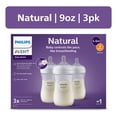 thumbnail image 5 of Philips Avent Natural Baby Bottles with Natural Response Nipples (Medium Flow, Flow 3), 9oz, 4-Pack, SCY903/93, 5 of 6