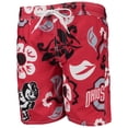 thumbnail image 2 of Youth Wes & Willy Scarlet Ohio State Buckeyes Floral Volley Swim Trunks, 2 of 3