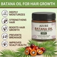 thumbnail image 4 of AZURE 100% Pure Batana Oil for Hair Care – Helps Support Hair Thickness, Texture & Scalp Nourishment, Natural Plant-Based Formula for Healthy-Looking Hair(1PC), 4 of 7