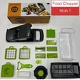 thumbnail image 5 of 16 in 1 Vegetable Chopper, Fruit and Vegetable Slicer, Onion Dicer, Food Chopper with Container, Vegetable Shredder and Onion Salad Spiralizer (Must-Have Gadgets for Home and Kitchen), 5 of 5