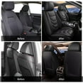thumbnail image 3 of DIKSOAKR 2 Front Seat Car Seat Covers Fit for Mazda Mazda 3 2010-2019: Auto Interior Accessories, Waterproof Faux Leather Vehical Car Seat Cushions Cover（Black,2 PCS Front Only）, 3 of 7