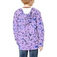 thumbnail image 4 of DISNIMO Purple Butterfly Hoodie Girls Music Note Zip Up Hoodie for Kids Hoodies 14-16 for Girl Hoodies Sweatshirt Teens Sweatshirts Fall Hoodies Aesthetic Kids Clothes Hoodies with Zipper Children, 4 of 7