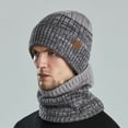 thumbnail image 5 of lanema Women Knit Hat and Scarf Winter Color Matching Hat Ear for Protection Supplies, 5 of 20