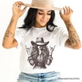 thumbnail image 5 of Western Cowgirl Rocker T-Shirt, Country Rodeo Style Tee, 5 of 6