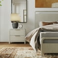 thumbnail image 4 of Roundhill Furniture Tavari 3-PC Bedroom Set with Panel Bed and Two Nightstands in Light Gray, Queen, 4 of 16