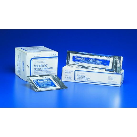 Vaseline Sterile Non-adherent Petrolatum Gauze Strip 3" X 9" Each (1 Each)