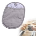 thumbnail image 2 of Pot Holders ,Silicone Hot Pads for Kitchen,Heat Resistant Oven Mitts Pads with Pockets Non Slip Grip, Large Potholders,Trivets for Cooking, Baking for Kitchen Baking Cooking Mitt(Grey,9.84x7.48"), 2 of 9