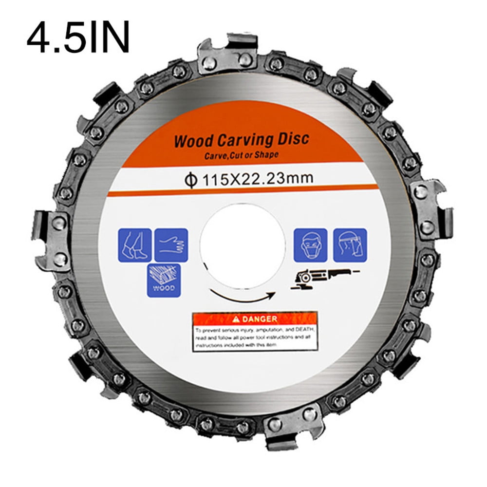 4.5 Inch 8 Grinder Chain Disc Woodworking Carving Disc for Angle