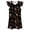 4-Black, variant on WhouRiu Girls Halloween Graphic Dresses Sleeveless Flutter Sleeve Crew Neck Dress Kids Comfortable Cute Party Nightgown,6-7 Years