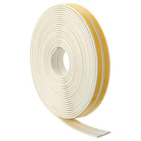 

Cogfs Draught Excluder Weather Seal Strip Noise Insulation Door Casement Foam Tape 5 Meter Foam Seal Strip