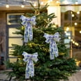 thumbnail image 6 of Pklyzj Christmas Tree Bow LED Ribbon Bows 15.7x8.6in Christmas Tree Ornaments Tree Topper Christmas Decoration for Home Christmas Seasonal Tree Wreaths Decoration, 6 of 6