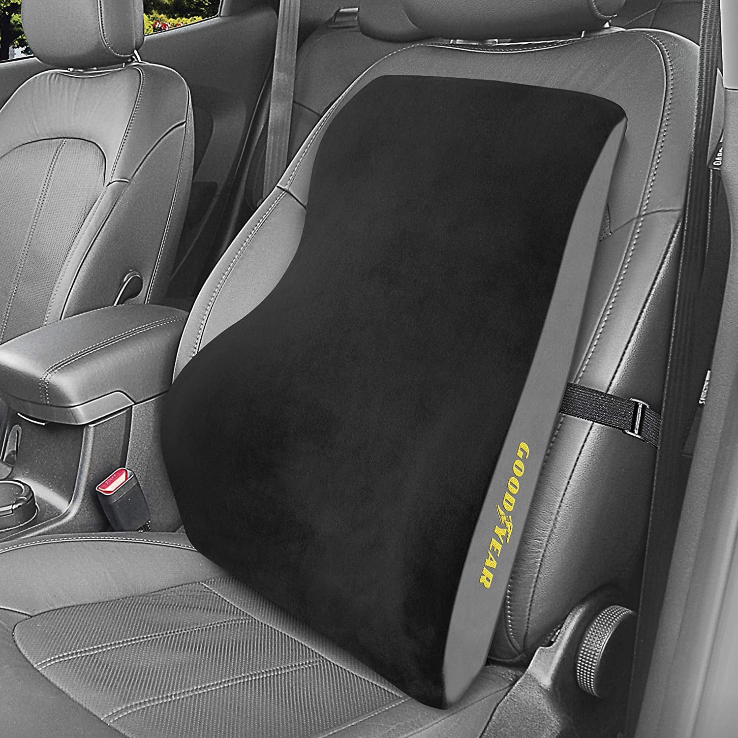Goodyear Lumbar Support Pillow for Vehicle Office Memory Foam Ideal for Driving Sitting Walmart