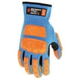 thumbnail image 2 of FF2931 Mechanics Gloves, Synthetic Leather Palm, Spandex Back, XL, Beige/Blue, 2 of 2