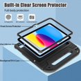 thumbnail image 3 of SUPNICE Handle Kids Case for New iPad 11-inch (A16) 2025 / iPad 10th Generation 2022(10.9 inch) with Built-in Screen Protector, Rugged Full Body Protective Cover for iPad 10/11 Gen,Black, 3 of 8