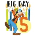 thumbnail image 2 of Girl's Mickey & Friends Goofy 5th Birthday  Graphic Tee White Large, 2 of 4