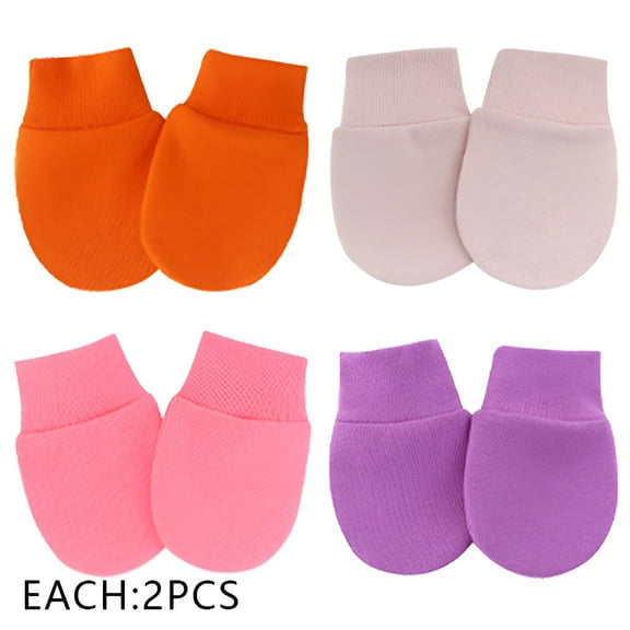 TELOLY 8Pcs Baby Mittens,Anti-Allergy Function Baby Mittens Newborn,Soft and Cozy Newborn Mittens No Scratch,Style1
