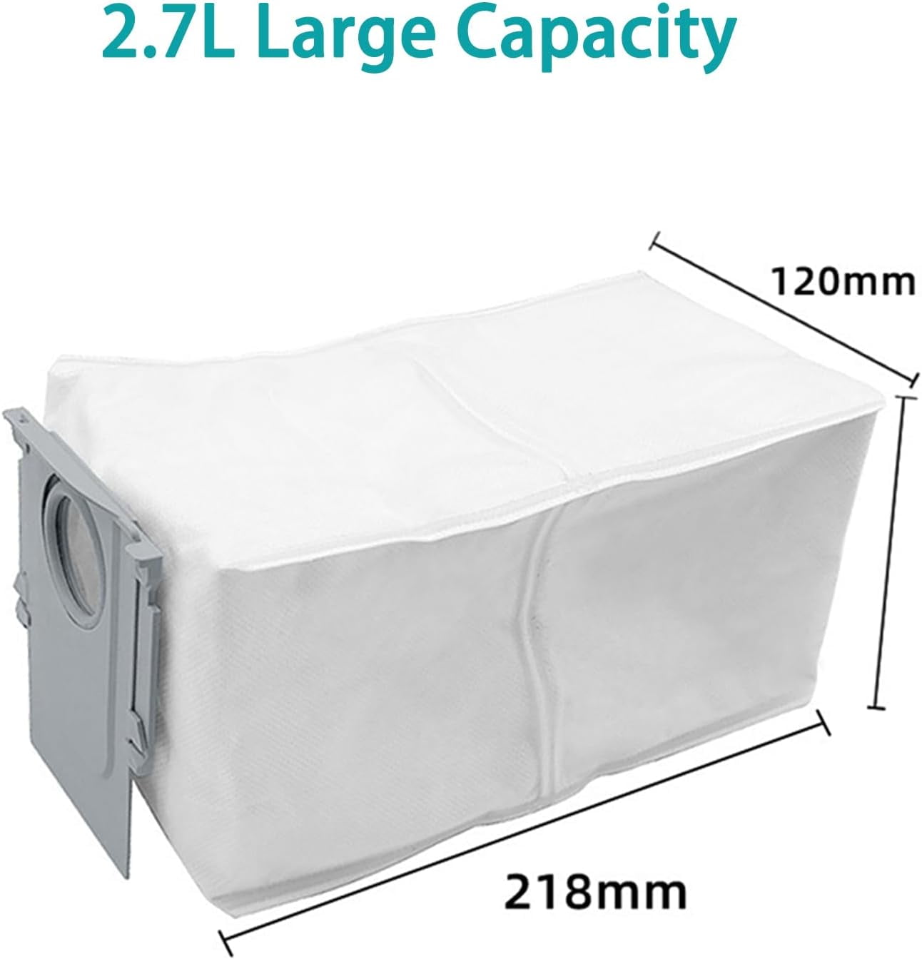 9-Pack Replacement Dust Bags For Roborock Q Revo / P10 Robot Vacuum Cleaner - 2.7L Large Capacity