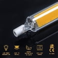 thumbnail image 6 of Joernso Warm Light Bulb Explosion-proof Energy-saving 360 Degree Glass COB Glass Tube for Interior, 6 of 8